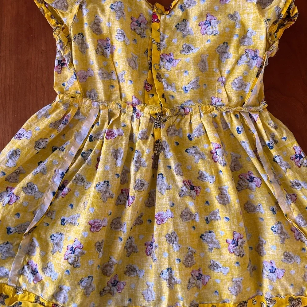 Handmade toddler Teddy Bear dress 2T